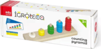 Igroteco Fa piramisépítő készlet számoláshoz 10db feladatkártyával