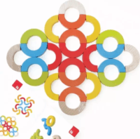 Igroteco Egyensúlyozó 24 darabos játék színes elemekkel