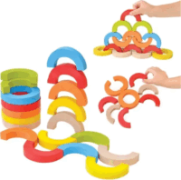 Igroteco Egyensúlyozó 24 darabos játék színes elemekkel