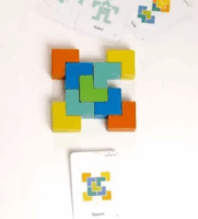 Igroteco 2 az 1-ben egyensúlyozó játék és kocka-kirakó