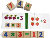 Igroteco Fa kockák matematika tanuláshoz 9 darabos készlet