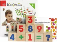 Igroteco Fa kockák matematika tanuláshoz 9 darabos készlet