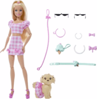 Mattel Barbie Kiskedvenc divatduó - Rózsaszín ruhás Barbie baba kiskutyával