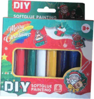 Dísz és kulcstartókészítő 12 darabos üvegfestő szett - Karácsonyi