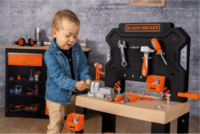 Smoby: Black and Decker szerelőasztal 78 darabos készlet