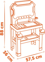 Smoby: Black and Decker szerelőasztal 78 darabos készlet