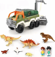Dinó játékszett járgánnyal 35 cm
