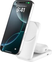 Belkin UltraCharge Qi2 Mágneses 2-in-1 hálózati töltő 25W - Fehér