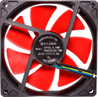 Xilence Red Wing 92 92mm PWM Rendszerhűtő ventilátor - Piros