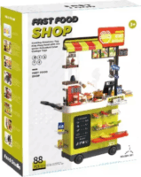 Mobil gyorsétterem játékszett 88 db-os játékszett