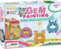 Gyémántszemes Kulcstartó és medál készítő szett 9 darabhoz - Erdei állatok