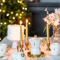 Bialetti Moka Express 3TZ 3 személyes Kotyogós kávéfőző - Fehér / Arany