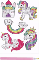 Gyémántszemes Kulcstartó készítő szett - Unikornis világ