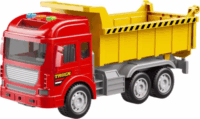 Dömper játékautó hang- és fényhatásokkal - Piros/Sárga