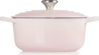 Le Creuset Signature Cast Iron Öntöttvas lábas fedővel Ø 20cm 2,4L - Kagyló rózsaszín