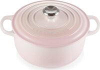 Le Creuset Signature Cast Iron Öntöttvas lábas fedővel Ø 20cm 2,4L - Kagyló rózsaszín