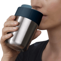 Joseph Joseph Sipp SSL Dupla falú utazó Termosz bögre 340ml - Ezüst