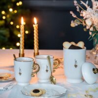 Bialetti PGOLD003 80ml Kávéscsésze + Csészealj szett 2 darabos - Pure Gold