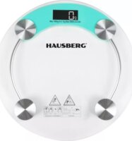 Hausberg HB-6000BL Digitális Fürdőszobai Mérleg - Áttetsző/Kék