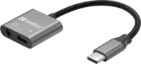 Sandberg 136-67 USB-C - USB-C/Audio Adapter