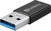 Sandberg 136-62 USB-C/A külső DVD író és olvasó - Fekete