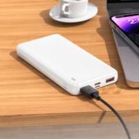 Borofone BJ56 Hordozható Akkumulátor USB-A + Type-C 10000mAh - Fehér