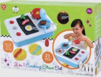 Playgo 21 részes 2 az 1-ben játék főzőlap készlet