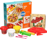 Playgo Pizza gyurmakészlet 3 tégely gyurmával - Vegyes színek