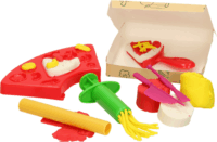 Playgo Pizza gyurmakészlet 3 tégely gyurmával - Vegyes színek