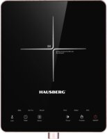 Hausberg HB-1526RZ Hordozható 1 zónás Indukciós főzőlap 2000W - Fekete / Rózsaszín