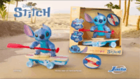 Jada Toys Stitch guruló szörfdeszkán RC Távirányítós járgány