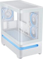 Asus PRIME AP202 Minitorony Számítógépház + 3db 120mm ventilátor - Fehér