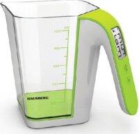 Hausberg HB-6014 Műanyag Digitális konyhai mérleg - Átlátszó / Zöld