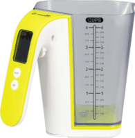 Hausberg HB-6014 Műanyag Digitális konyhai mérleg - Átlátszó / Zöld