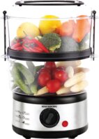 Hausberg HB-1350 Kétszintes Elektromos Ételkészítő gép 4,8L - Ezüst