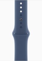 Apple Watch S10 GPS 46mm Okosóra M/L denim sportszíjjal - Ezüst