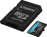 Kingston 512GB MicroSDXC V30 UHS-I CL10 Memóriakártya + Adapter