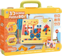 Képkészítő barkácsbőrönd elektronikus csavarozóval 333 darabos készlet - Többféle