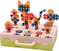 Képkészítő barkácsbőrönd elektronikus csavarozóval 333 darabos készlet - Többféle