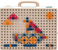 Képkészítő barkácsbőrönd elektronikus csavarozóval 333 darabos készlet - Többféle