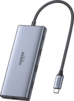 Ugreen 15534 Multifunkciós USB-C HUB 100W (1x Type-C 3.0 + 1x USB A 3.0 + 2x USB-A 2.0 + 1x HDMI 2.1 + 1x HDMI 2.0)