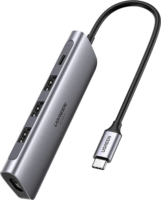 Ugreen 15534 Multifunkciós USB-C HUB 100W (1x Type-C 3.0 + 1x USB A 3.0 + 2x USB-A 2.0 + 1x HDMI 2.1 + 1x HDMI 2.0)