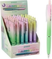 Rainbow golyóstoll gumis fogórésszel (Kék tinta / 0.7 mm) - Többféle