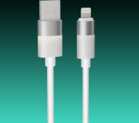 AVAX CB311 Glowy USB-A - Lightning iPhone Adat és töltőkábel 2m - Fehér