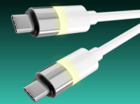 AVAX CB317 Glowy USB-C - USB-C 3.1 Adat és gyorstöltő kábel 60W 2m - Fehér