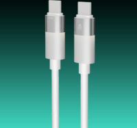 AVAX CB317 Glowy USB-C - USB-C 3.1 Adat és gyorstöltő kábel 60W 2m - Fehér