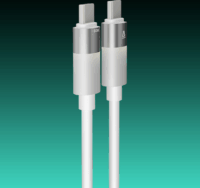 AVAX CB317 Glowy USB-C - USB-C 3.1 Adat és gyorstöltő kábel 60W 2m - Fehér