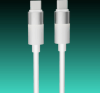 AVAX CB317 Glowy USB-C - USB-C 3.1 Adat és gyorstöltő kábel 60W 2m - Fehér