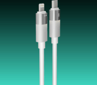 AVAX CB315 Glowy USB-C - Lightning 2.0 Adat és gyorstöltő kábel 27W 2m - Fehér