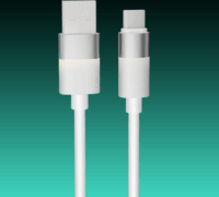 AVAX CB313 Glowy USB-A - USB-C 2.0 Adat és gyorstöltő kábel 18W 2m - Fehér